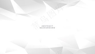 白色抽象几何形状背景设计