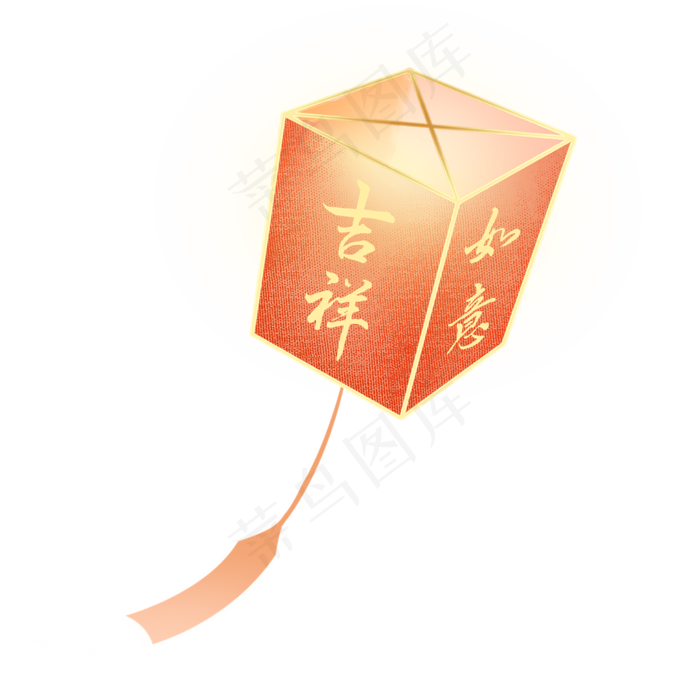 中元节祈福孔明灯装饰(2000X2000(DPI:96))psd模版下载