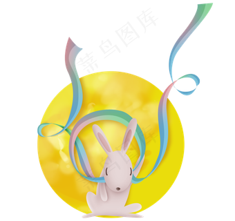 中秋节月亮和兔子