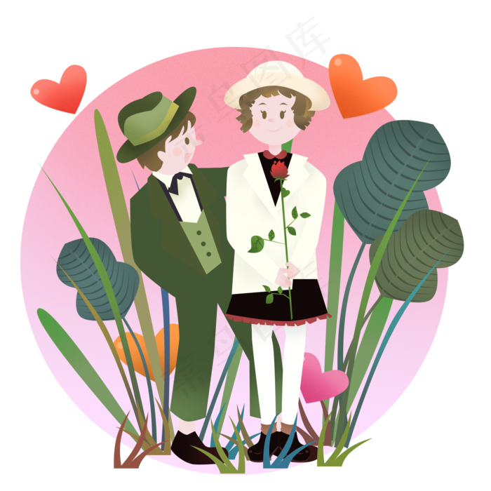 七夕情人节情侣 