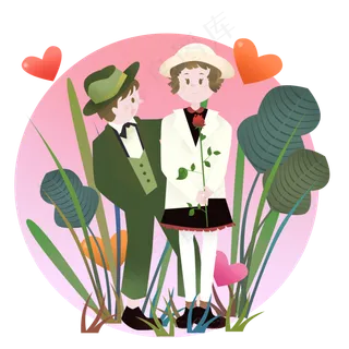 七夕情人节情侣 