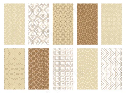 抽象几何无缝图案集