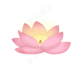 中元节鬼节荷花灯莲花灯花灯手绘