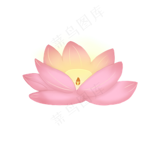 中元节鬼节荷花灯莲花灯花灯手绘