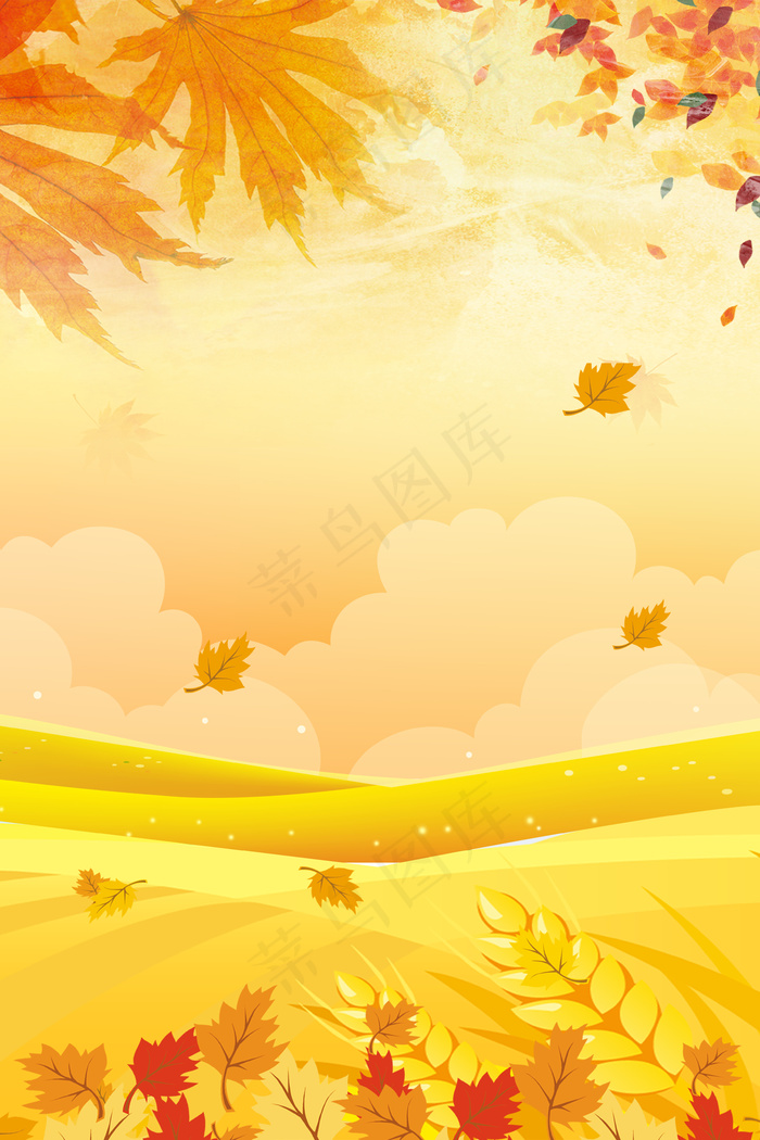 黄色秋天背景