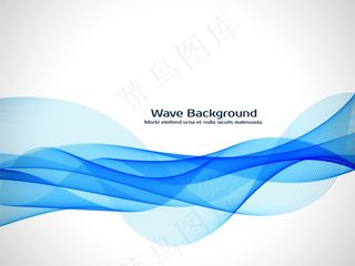 现代蓝波装饰背景