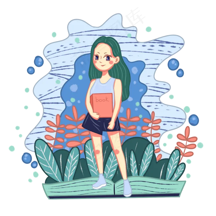 教师节女学生(2362X2362(DPI:299))psd模版下载