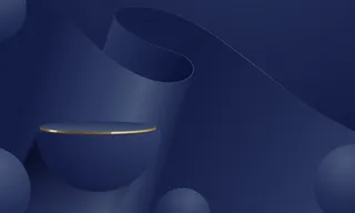 产品展示3d背景讲台场景