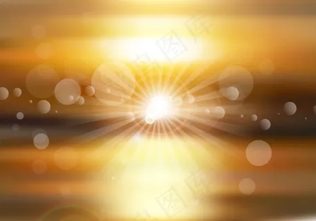 以日落为主题的抽象背景