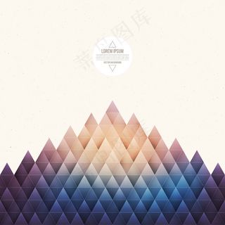 抽象几何三角矢量背景