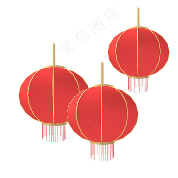 中秋红色灯笼(2000*2000px 300 dpi )