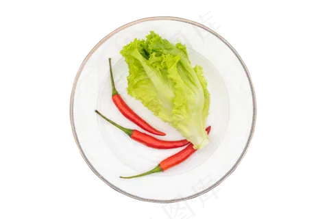 一盘生菜辣椒 一盘生菜辣椒