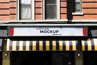 城市模型样机中的广告牌