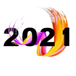 彩色抽象曲线2021字体