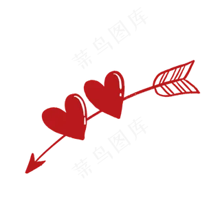 一箭穿心PNG免扣素材可商用