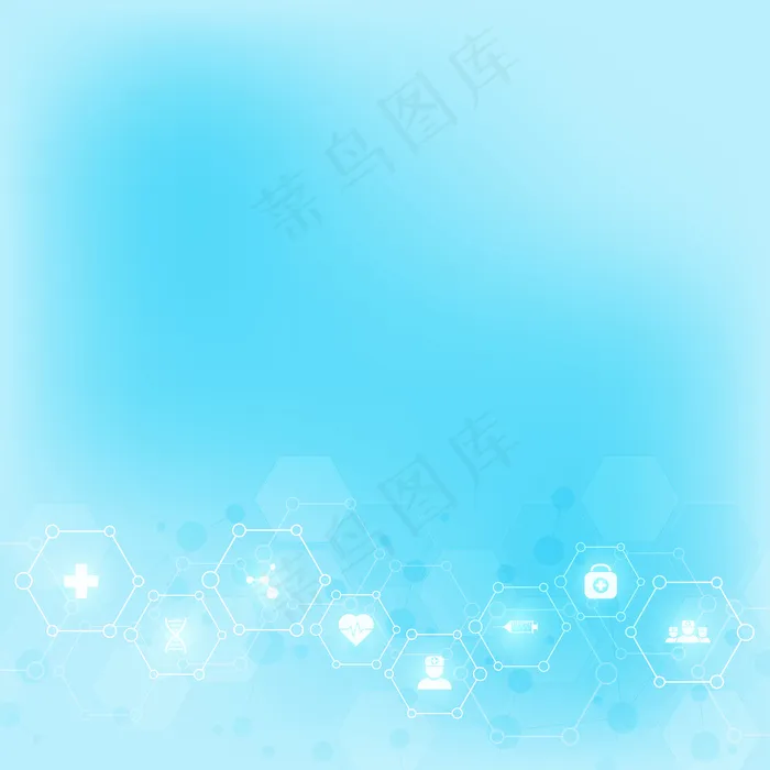 带有图标和符号的抽象医学背景。eps,ai矢量模版下载