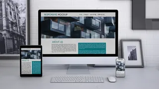 带计算机的工作区模型样机