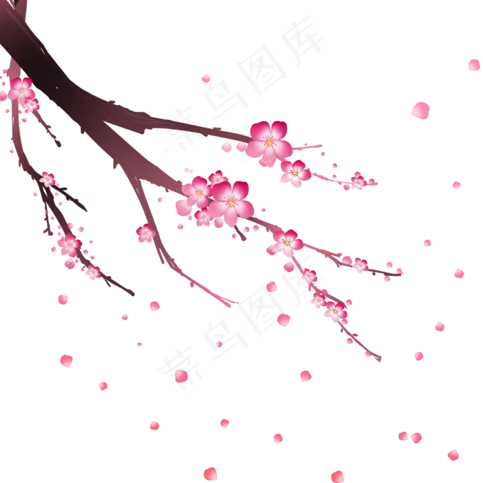 中国风冬天梅花(2048X2048(DPI:300))psd模版下载