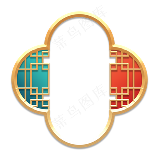 2021新年国潮风创意边框