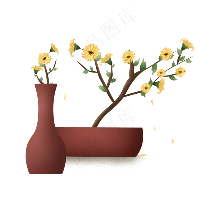 重阳菊花(3000X3000(DPI:300))psd模版下载