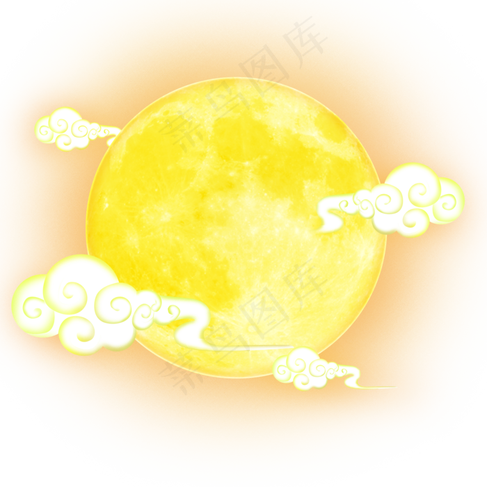 中秋节装饰图案月亮