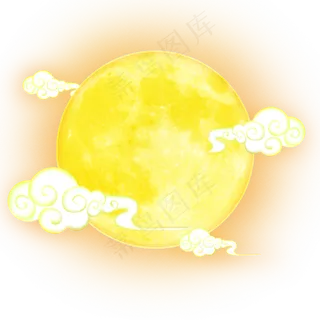 中秋节装饰图案月亮