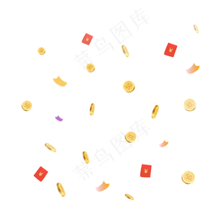 漂浮电商红包金币