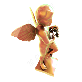 蒸汽波小天使png图