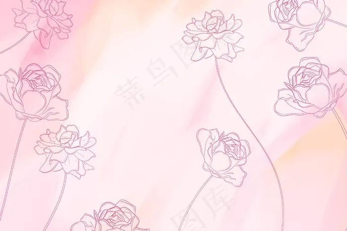 手绘元素背景eps,ai矢量模版下载