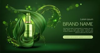 天然护肤霜横幅banner