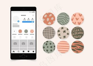 抽象手绘模板精选集