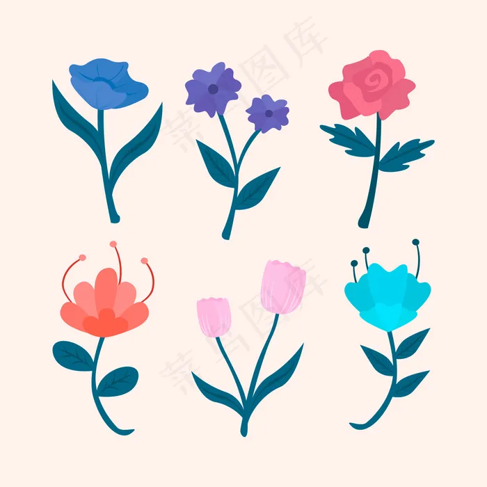 春天盛开的花朵孤立在粉红色的背景上