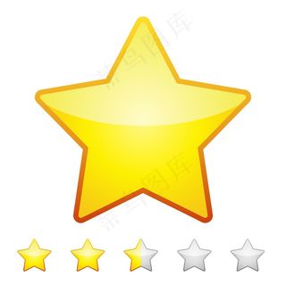 评级是孤立的。设计元素矢量图。