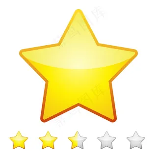 评级是孤立的。设计元素矢量图。