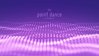 矢量抽象粒子波，浅景深点阵列。