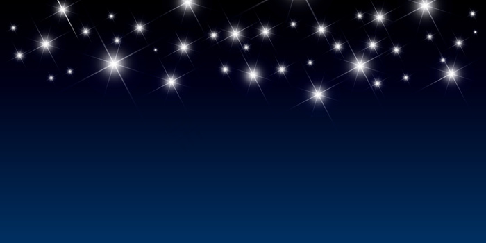 带有明亮星星的夜间背景矢量图