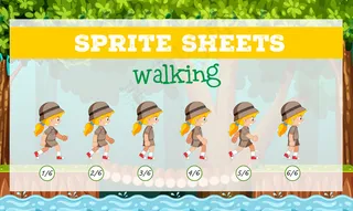 雪碧床单女孩行走