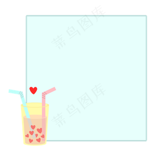 七夕果汁边框
