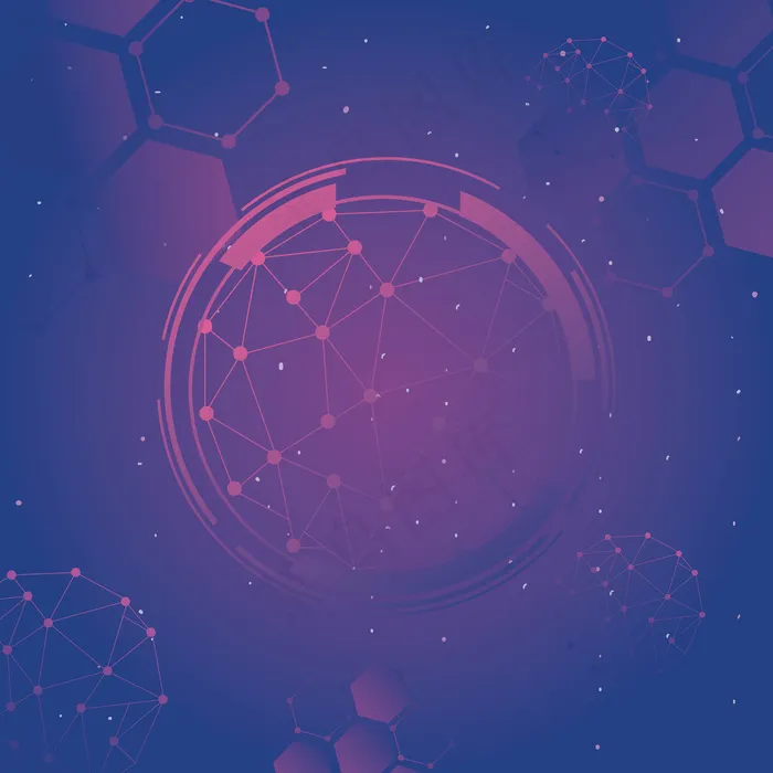 分子技术和多边形形状的未来背景eps,ai矢量模版下载