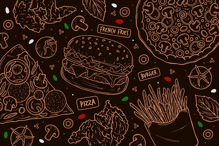 餐厅壁画