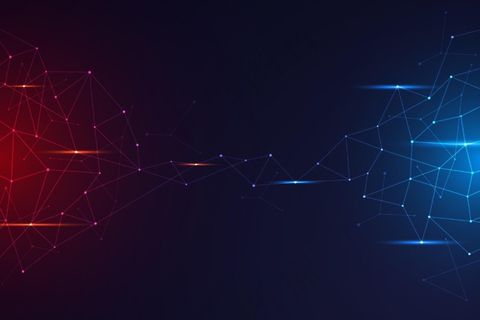 渐变网络连接背景