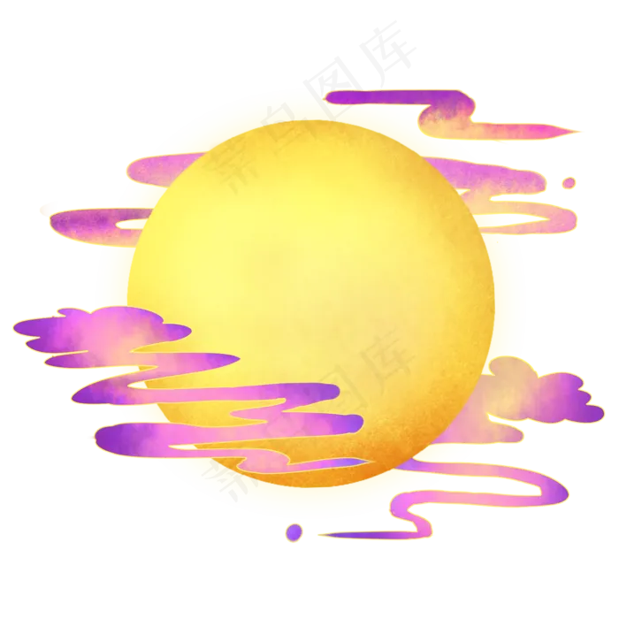 国朝七夕祥云月亮(2000X2000(DPI:300))psd模版下载