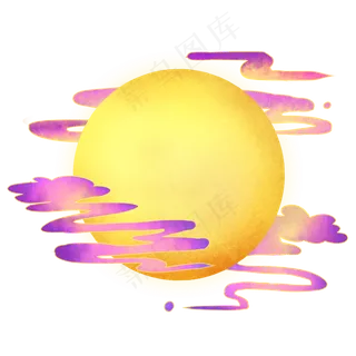 国朝七夕祥云月亮