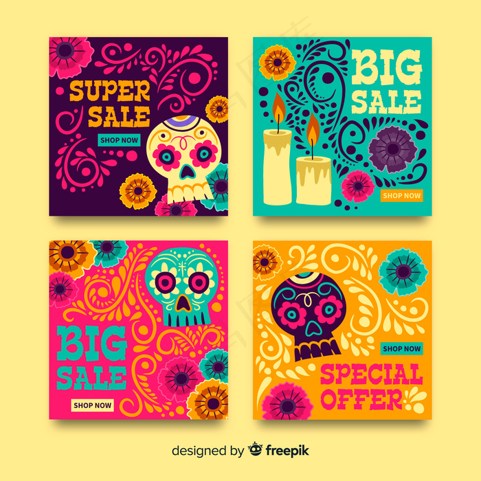 Día de muertos模板集合