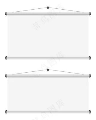 白色背景投影屏幕图示