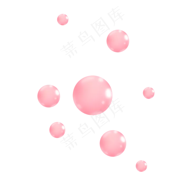 粉红色唯美气泡(2000X2000(DPI:300))psd模版下载