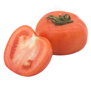 切开红色西红柿