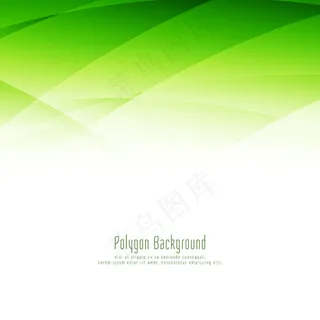 抽象时尚的绿色多边形设计优雅背景