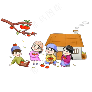 二十四节气之秋分卡通手绘Q版收