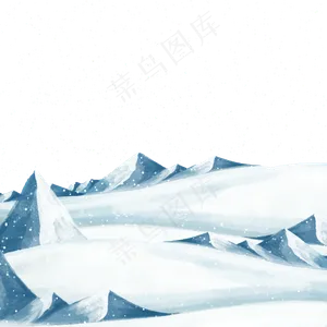 立冬节气场手绘场景